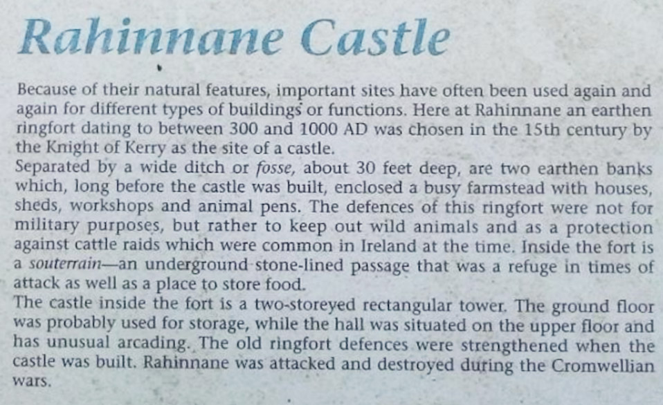 4a Rahinnane Castle