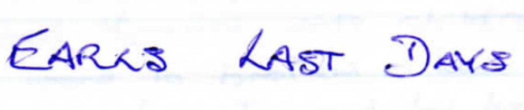 4-earls-last-days